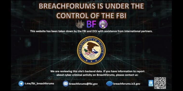 These modules are #content left: 0; BreachForums, an online bazaar for stolen data, #content left: 0; by FBI